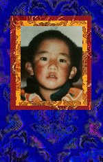 Thangka of young Panchen Lama